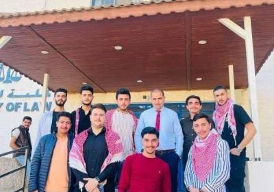 احتفال كلية الحقوق بجامعة فيلادلفيا في يوم  العلم برفقة النشامى